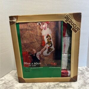 Retro Latchhook Christmas Stocking Kit - Multicolor